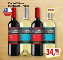 Rede Supermarket Vinho Chileno Montañero oferta