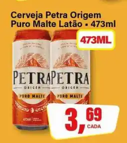 Rede Supermarket Cerveja Petra Origem Puro Malte Latão oferta