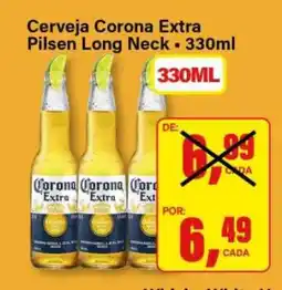 Rede Supermarket Cerveja Corona Extra Pilsen Long Neck - 330ml oferta