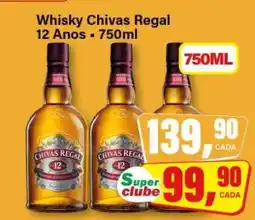 Rede Supermarket Whisky Chivas Regal 12 Anos - 750ml oferta