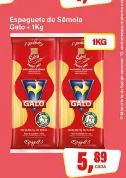 Rede Supermarket Esparguete de Sêmola Galo oferta