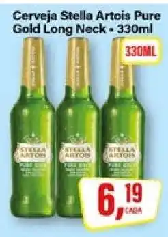 Rede Supermarket Cerveja Stella Artois Pure Gold Long Neck 330ml oferta