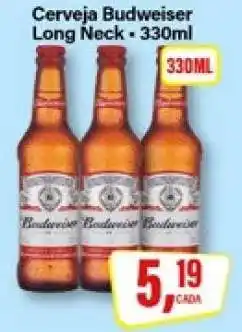 Rede Supermarket Cerveja Budweiser Long Neck - 330ml oferta