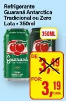 Rede Supermarket Refrigerante Guaraná Antarctica Tradicional ou Zero Lata - 350ml oferta