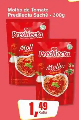 Rede Supermarket Molho de Tomate Predilecta Sachê - 300g oferta