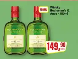 Rede Supermarket Whisky Buchanan's 12 Anos - 750ml oferta