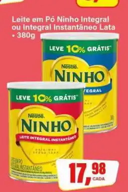 Rede Supermarket Leite em Pó Ninho Integral ou Integral Instantâneo Lata - 380g oferta