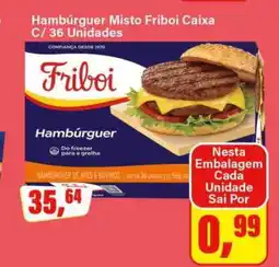 Rede Supermarket Hambúrguer Misto Friboi Caixa C/ 36 Unidades oferta