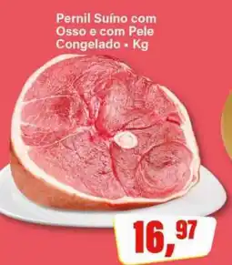 Rede Supermarket Pernil Suíno com Osso e com Pele Congelado oferta