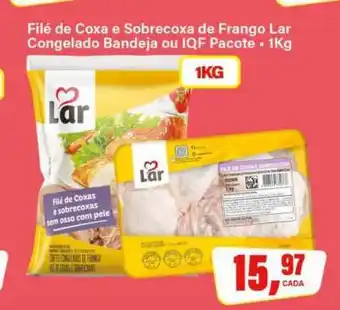 Rede Supermarket Filé de Coxa e Sobrecoxa de Frango Lar Congelado oferta