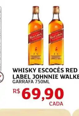 Assaí Atacadista Whisky Escocês Red Label Johnnie Walker oferta