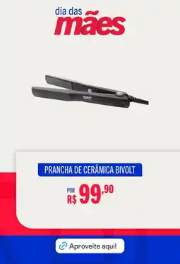 Prancha de cerâmica bivolt