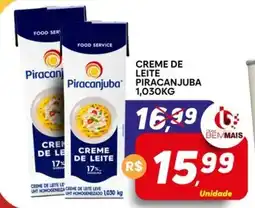 Supermercado Bem Barato Creme de leite piracanjuba oferta