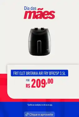 Casas Bahia Frit elet britania air fry bfr25p oferta