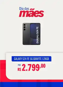 Casas Bahia Galaxy s24 fe 5g grafite 128gb oferta