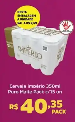 Supermercados Correia Cerveja Império Puro Malte oferta