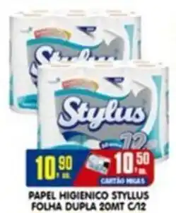 Higa's Supermercado Papel higienico styllus folha dupla 20mt c/12 oferta