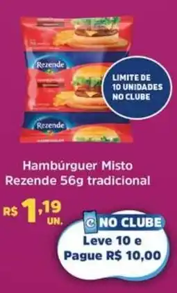 Supermercados Correia Hambúrguer Misto Rezende tradicional oferta