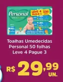Supermercados Correia Toalhas Umedecidas Personal 50 folhas oferta