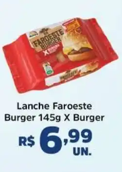Supermercados Correia Lanche Faroeste Burger X Burger oferta