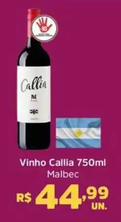 Supermercados Correia Vinho Callia Malbec oferta