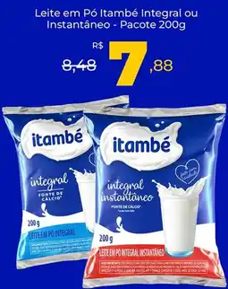 Unicompra Leite em Pó Itambé Integral ou Instantâneo - Pacote oferta
