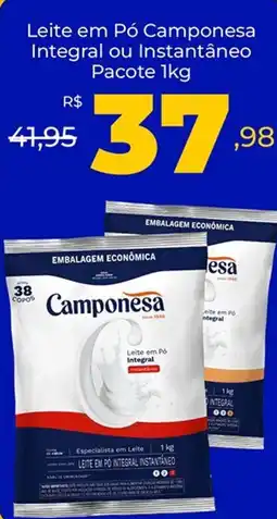Unicompra Leite em Pó Camponesa Integral ou Instantâneo Pacote oferta