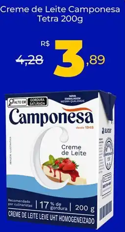 Unicompra Creme de Leite Camponesa Tetra oferta