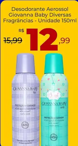 Unicompra Desodorante Aerossol Giovanna Baby Diversas Fragrâncias - Unidade oferta