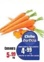 Barbosa Supermercados Cenoura oferta