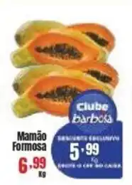 Barbosa Supermercados Mamão Formosa oferta