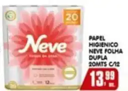 Higa's Supermercado Papel higienico neve folha dupla 20mts c/12 oferta