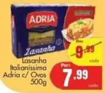 Barbosa Supermercados Lasanha Italianissima Adria c/ Ovos oferta