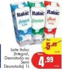 Barbosa Supermercados Leite Italac oferta