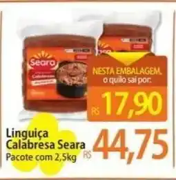 Atacadão Linguiça calabresa Seara oferta