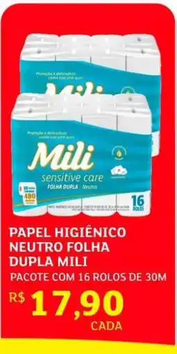 Assaí Atacadista Papel Higiênico Neutro Folha Dupla Mili oferta