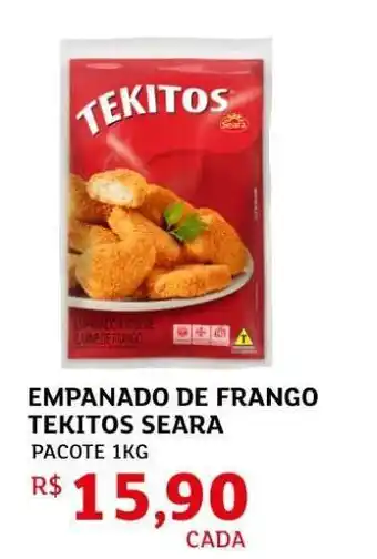 Assaí Atacadista Empanado de Frango Tekitos Seara oferta