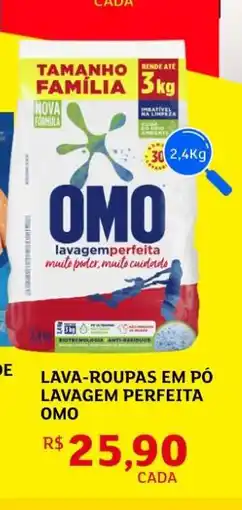 Assaí Atacadista Lava Roupas em Pó Lavagem Perfeita OMO oferta