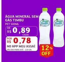 Assaí Atacadista Água Mineral Sem Gás Timbu oferta