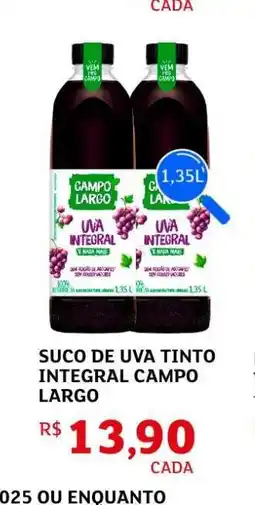 Assaí Atacadista Suco de Uva Tinto Integral Campo Largo oferta