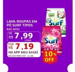 Assaí Atacadista Lava Roupas em Pó Surf Tipos oferta