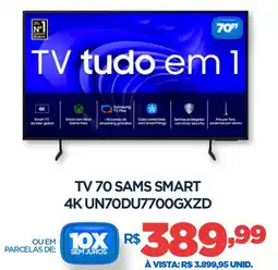 DB Supermercados Tv 70 sams smart 4K UN70DU7700GXZD oferta