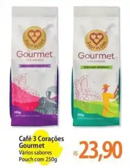 Atacadão Café 3 Corações Gourmet Vários sabores Pouch oferta