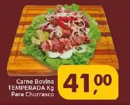 Supermercados Nori Carne Bovina TEMPERADA Para Churrasco oferta