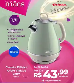 Milium Chaleira Elétrica Ariete Vintage 220V oferta
