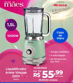 Milium Liquidificador Ariete Vintage 220V oferta