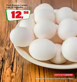 Rede Supermarket Ovos Brancos Cartela com 20 Unidades oferta