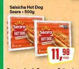 Rede Supermarket Salsicha Hot Dog Seara 500g oferta