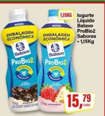 Rede Supermarket Iogurte Líquido Batavo ProBio2 Sabores oferta