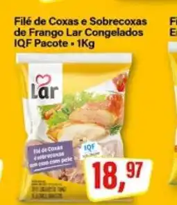 Rede Supermarket Filé de Coxas e Sobrecoxas de Frango Lar Congelados IQF Pacote - 1Kg oferta